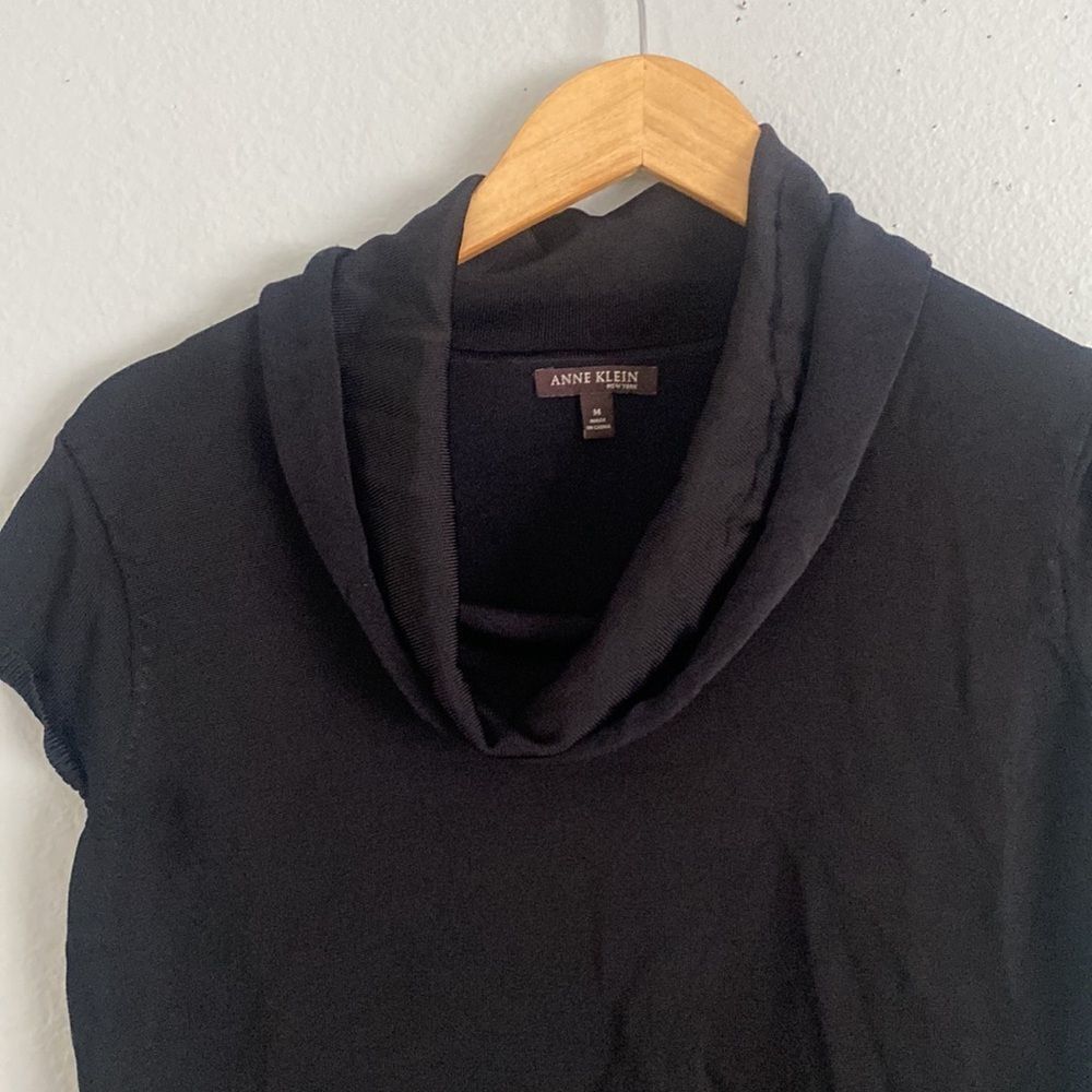 Anne Klein Cowl Neck Short Sleeve Top - Picture 6 of 6
